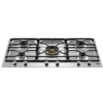 Table de cuisson à gaz segmentée Bertazzoni pm36500x 90 cm en acier inoxydable