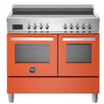 Bertazzoni pro105i2eart cuisinière à induction à poser 100 cm orange