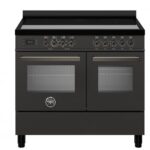 Cuisinière à induction de comptoir en carbone Bertazzoni pro105i2ecat 100 cm