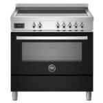 Bertazzoni pro95i1enet cuisinière à induction à poser 90 cm noir