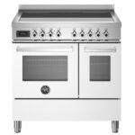 Bertazzoni pro95i2ebit cuisine à induction à poser 90 cm blanc