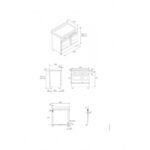 Cuisinière à induction de comptoir en carbone Bertazzoni pro95i2ecat 90 cm - Image 2