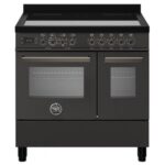 Cuisinière à induction de comptoir en carbone Bertazzoni pro95i2ecat 90 cm