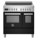 Bertazzoni pro95i2enet cuisinière à induction à poser 90 cm noir