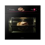 Four vapeur professionnel encastrable Bora xbo 60 cm avec façade en verre noir - Image 5