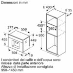 Bosch ctl7181b0 Serie 8 machine à café encastrable h 45 cm noir - Image 5