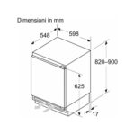 Bosch kul22vfd0 série 4 réfrigérateur encastrable sous plan avec congélateur h 82 cm - Image 4