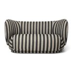 Canapé 2 places Ferm Living Rico Louisiana 150 cm sable - noir