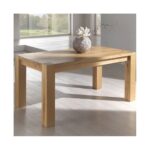 Conarte   Table moderne bois de chêne massif extensible fabriqué à la main