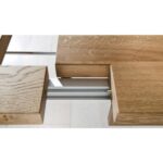 Conarte   Table moderne bois de chêne massif extensible fabriqué à la main - Image 4