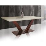 Denver Table rectangulaire artisanale en bois massif + pieds en métal - Image 2