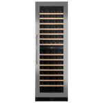 Dunavox dx-123.338dss  Cave à vin h 177 cm en acier inoxydable