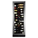 Dunavox dx-143.468ss  Cave à vin h 183 cm en acier inoxydable