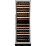 Dunavox dx-166.428sdsk  Cave à vin h 177 cm en acier inoxydable