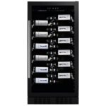 Dunavox dx-70.258b  Cave à vin h 121 cm verre noir