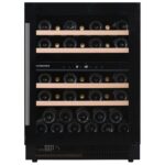 Dunavox flow-39  Cave à vin h 82 cm verre noir dauf-39.121db