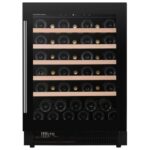 Dunavox flow-46  Cave à vin h 82 cm verre noir dauf-46.138b