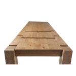 Econatural table extensible bois massif naturel - fabrication artisanale - Image 2