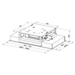 Faber Heaven dual light a120 g/wh hotte de plafond encastrable plate 120 cm blanc - Image 4