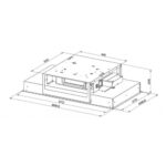 Faber Heaven light pro g/wh flat kl a90 hotte de plafond 90 cm acier inoxydable - blanc - Image 2