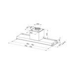 Faber in-nova air hotte sous meuble encastrable 120 cm verre noir - acier inoxydable - Image 3