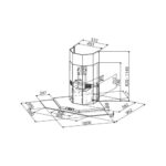 Faber Premio hotte d'angle 100 cm acier inoxydable - verre - Image 3