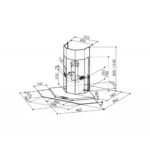 Faber Premio hotte d'angle 90 cm acier inoxydable - verre - Image 4