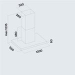 Falmec Plane Plus hotte îlot 120 cm blanc - Image 3
