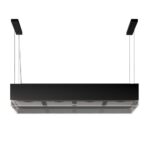 Falmec Vetra hotte îlot 120 cm acier noir