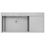 Foster 1416 002 Lavabo New Wave + égouttoir à encastrer 116 cm