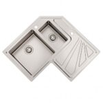 Foster 3308 050 évier d'angle + égouttoir 83 cm inox
