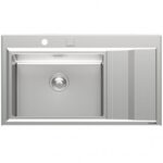 Foster 4500 052 Évier à gauche Stripe + égouttoir 87 cm inox