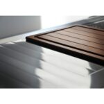 Foster 4504 052 Vasque évier Stripe + égouttoir semi-affleurant 117 cm inox - Image 5