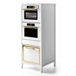 Four à colonne + cellule de refroidissement rapide + machine sous vide Ilve cstarsn 70 cm h 174 blanc