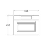 Four à micro-ondes encastrable Bertazzoni fmod4077mtb1 h 45 cm noir - Image 2