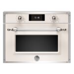Four à vapeur compact encastrable Bertazzoni f457hervtax 60 cm ivoire - acier inoxydable