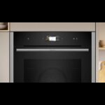 Four à vapeur encastrable Neff b24fs33n0 N90 60 cm noir - Image 2