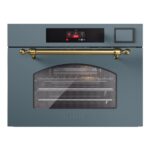 Four encastrable trivalent à vapeur, micro-ondes et chaleur tournante Ilve 645nhsw1, hauteur 45 cm