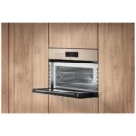Four micro-ondes combiné encastrable Miele H 7840 BMX 45 cm beige perle - Image 3