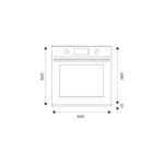 Four multifonction encastrable Bertazzoni f605modekxs 60 cm en acier inoxydable - Image 3