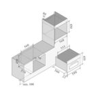 Four multifonction encastrable Ilve 645stz41, hauteur 45 cm, acier inoxydable - Image 2