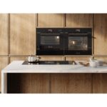 Four trivalent encastrable Ilve 645ghsw1, micro-ondes, vapeur, chaleur tournante, h 45 cm, verre noir - Image 2