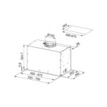 Franke Box fbfe bk mat a52 hotte encastrable sous meuble 86 cm verre noir - Image 2