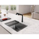 Franke Icon mitigeur de cuisine à bec orientable noir mat - Image 2