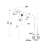 Franke Icon mitigeur de cuisine à bec orientable noir mat - Image 3