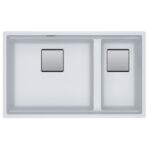 Franke Kubus 2 kg 120 évier double cuve 72 cm blanc fragranite