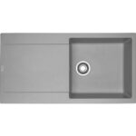 Franke Maris mrg-611-l évier simple + égouttoir 97 cm gris pierre fragranite