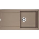 Franke Maris mrg-611-l évier 1 bac + égouttoir 97 cm fragranite Oyster