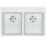Franke Maris mrg 620-35-35 tl évier double cuve 76 cm blanc fragranite