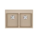 Franke Maris mrg 620-35-35 tl évier double cuve 76 cm avoine fragranite